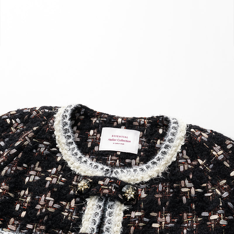 “Best of 2024.” Italian top-grade mohair tweed classic No.4 coat—Starry Night