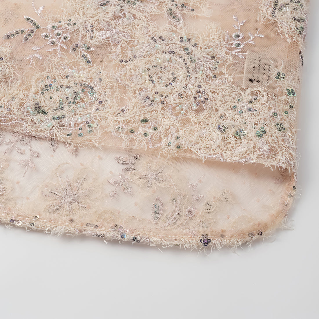 "Imperial Gala." Luxurious lace and beaded Chinese style short-sleeved blouse
