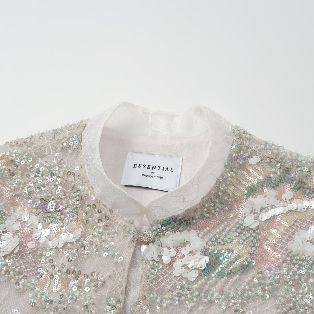 "Imperial Gala." Luxurious lace beaded light Chinese style vest vest - sparse shadow light smoke