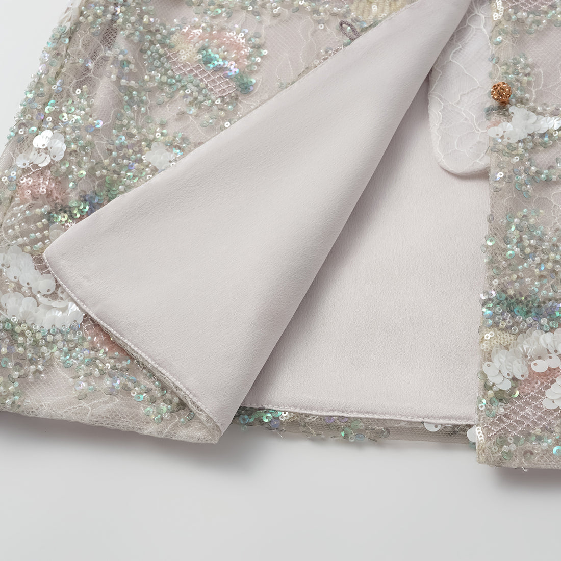 "Imperial Gala." Luxurious lace beaded light Chinese style vest vest - sparse shadow light smoke