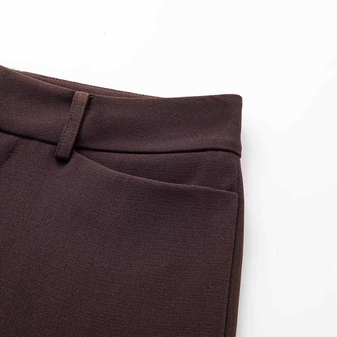 "Westminster Weekdays" Luxe Hemp Acetate Cropped Pants - Margaux