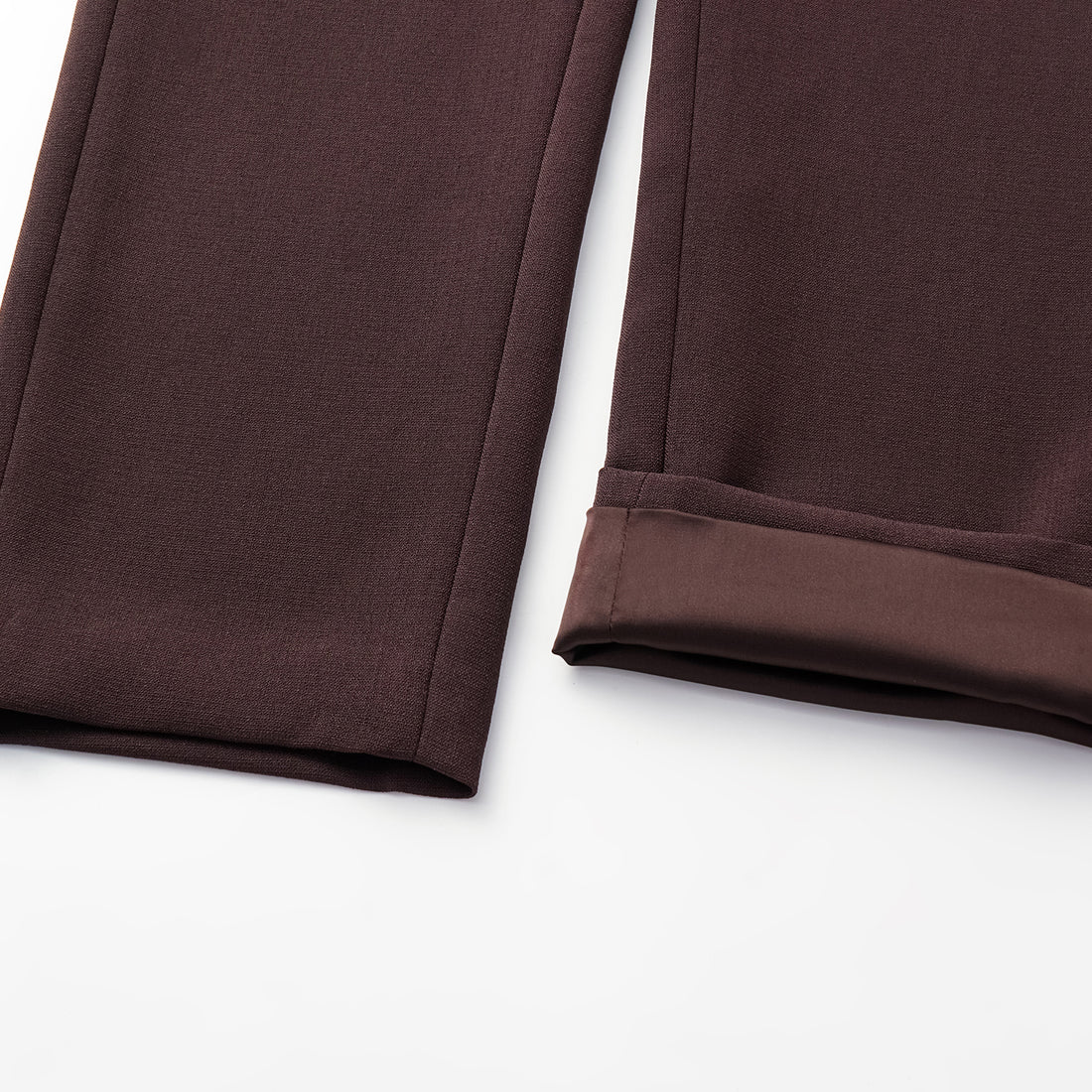 "Westminster Weekdays" Luxe Hemp Acetate Cropped Pants - Margaux