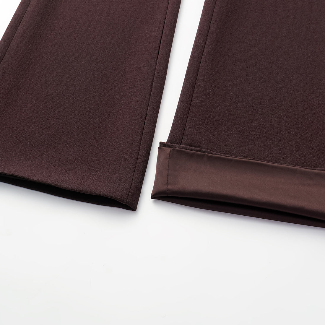 "Westminster Weekdays" Luxe Acetate Flared Pants - Margaux