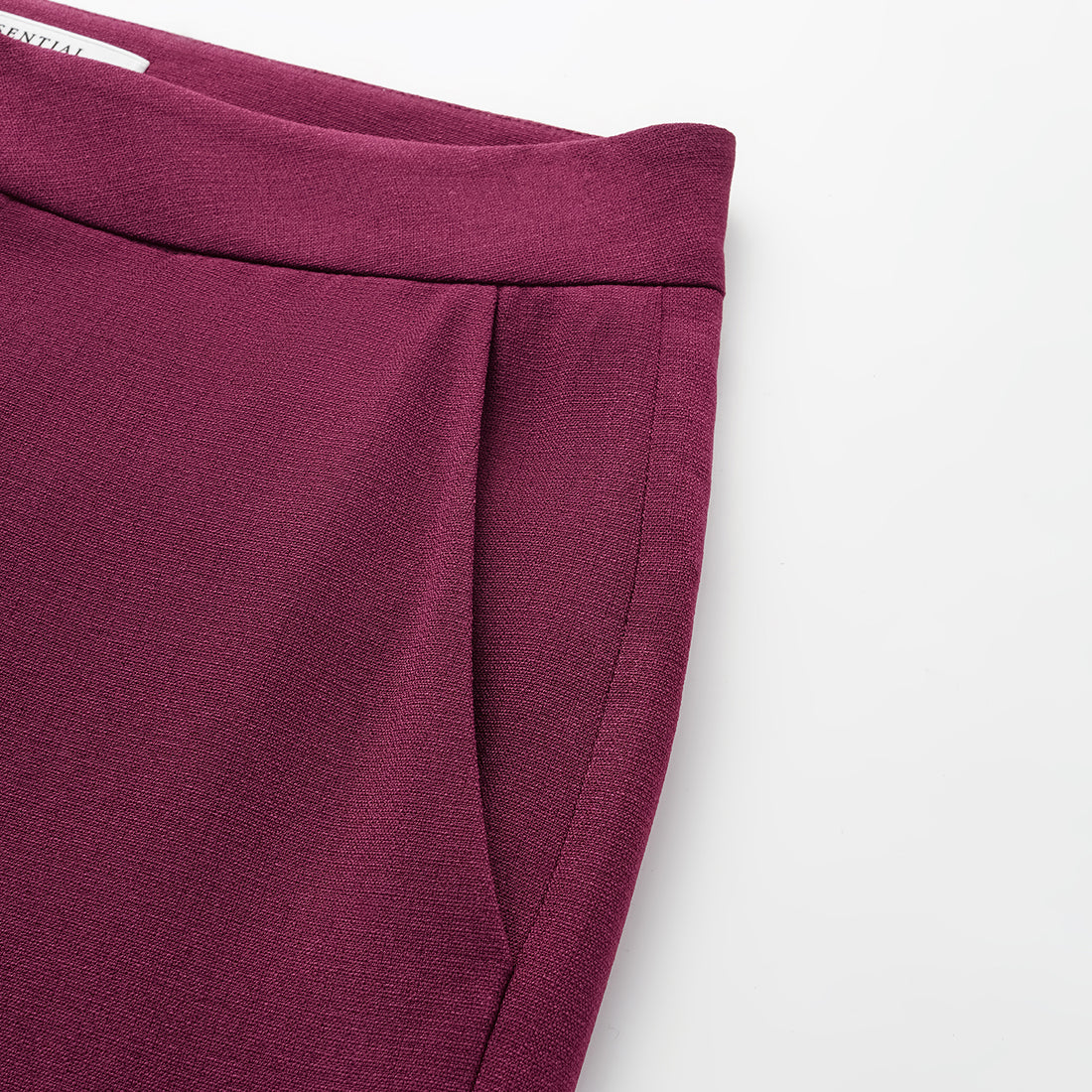 "Westminster Weekdays" Luxe Hemp Acetate Cropped Pants - Margaux
