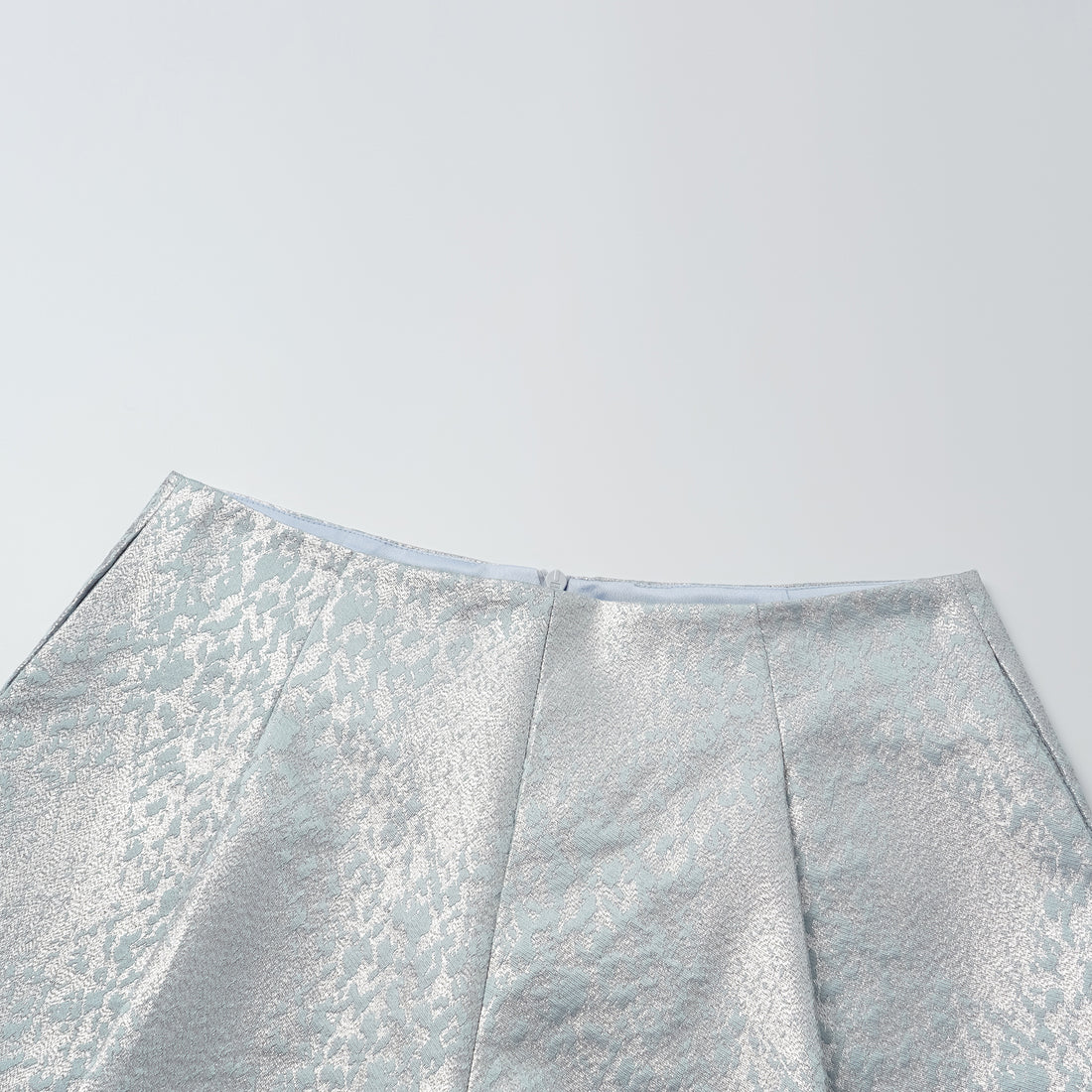 "Spring" Spanish jacquard shorts - Shadow Blue Floating Light