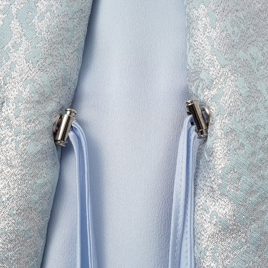 "Spring" Spanish jacquard hunting waistcoat vest - Shadow blue floating light