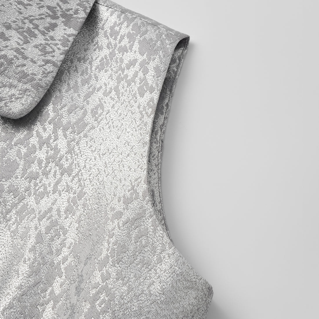 "Spring" Spanish jacquard hunting waistcoat vest - Dusk Purple Cloud Light