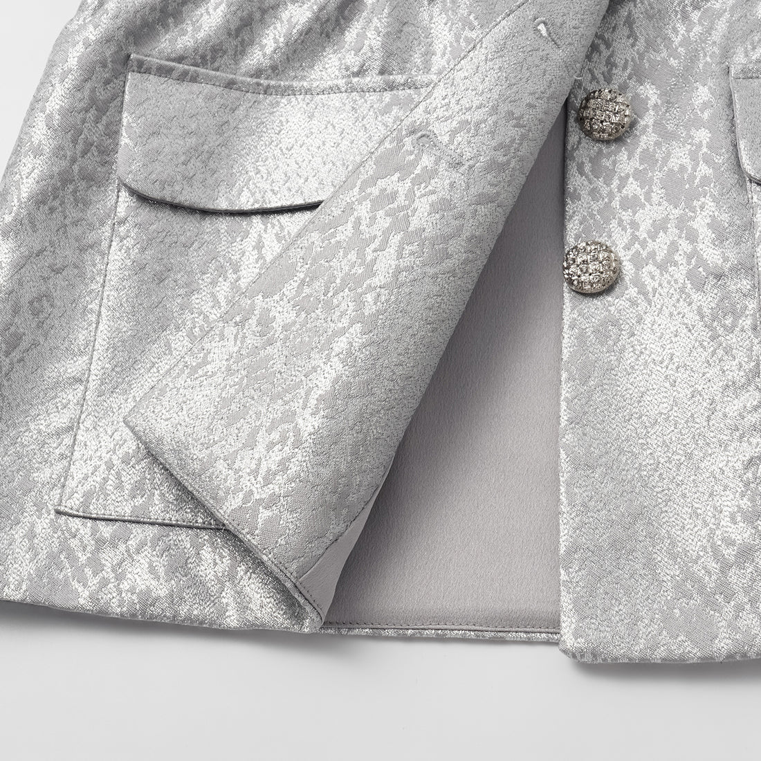 "Spring" Spanish jacquard hunting waistcoat vest - Dusk Purple Cloud Light