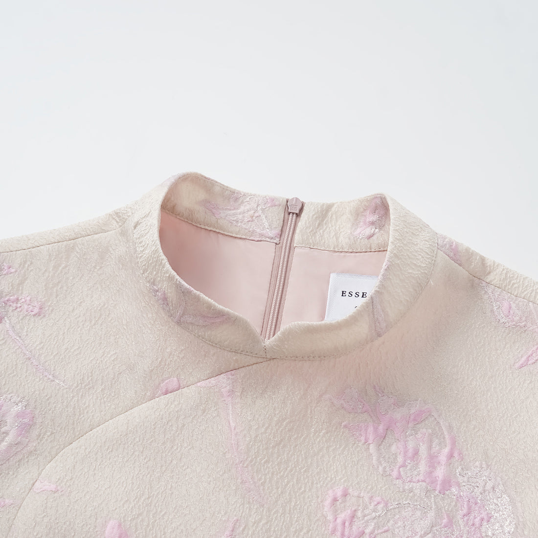 "Spring" jacquard light Chinese style top - floating light cherry blossoms