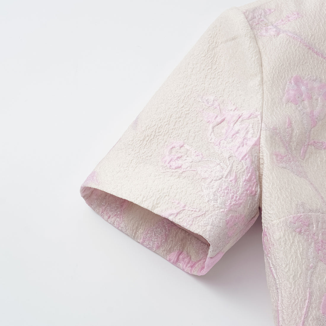 "Spring" jacquard light Chinese style top - floating light cherry blossoms