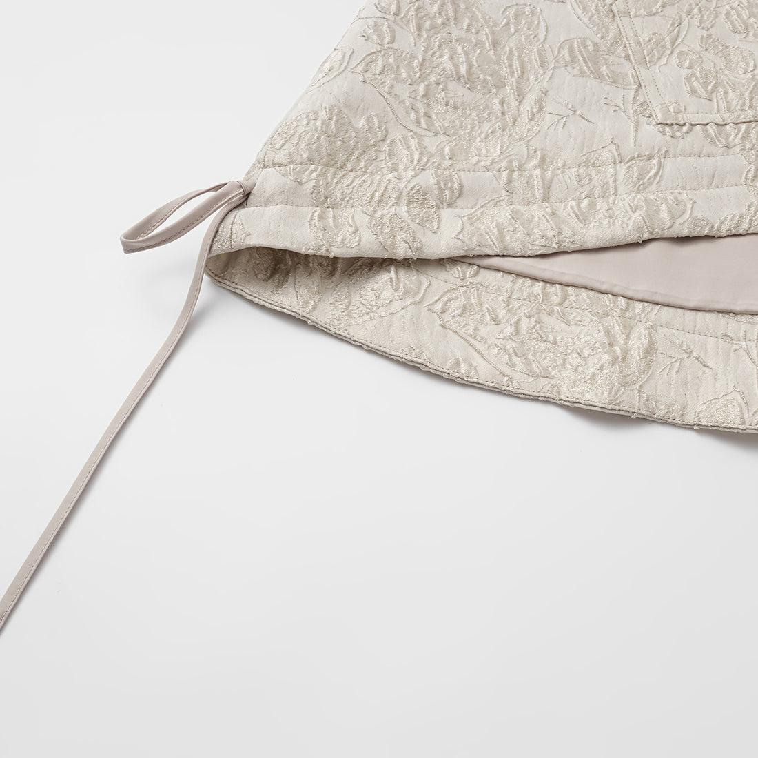"Spring Outing" Jacquard Hooded Drawstring Top—Sunlight
