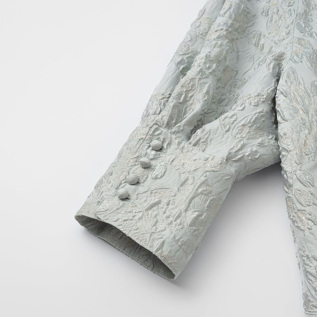 "Spring Outing" Jacquard Hooded Drawstring Top—Moonlit