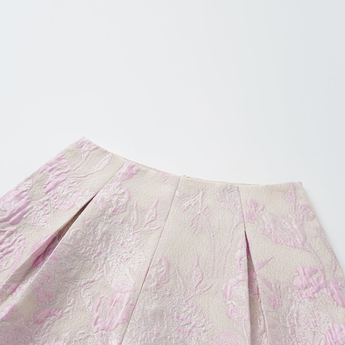 "Spring" Jacquard Shorts - Floating Light and Cherry Blossoms