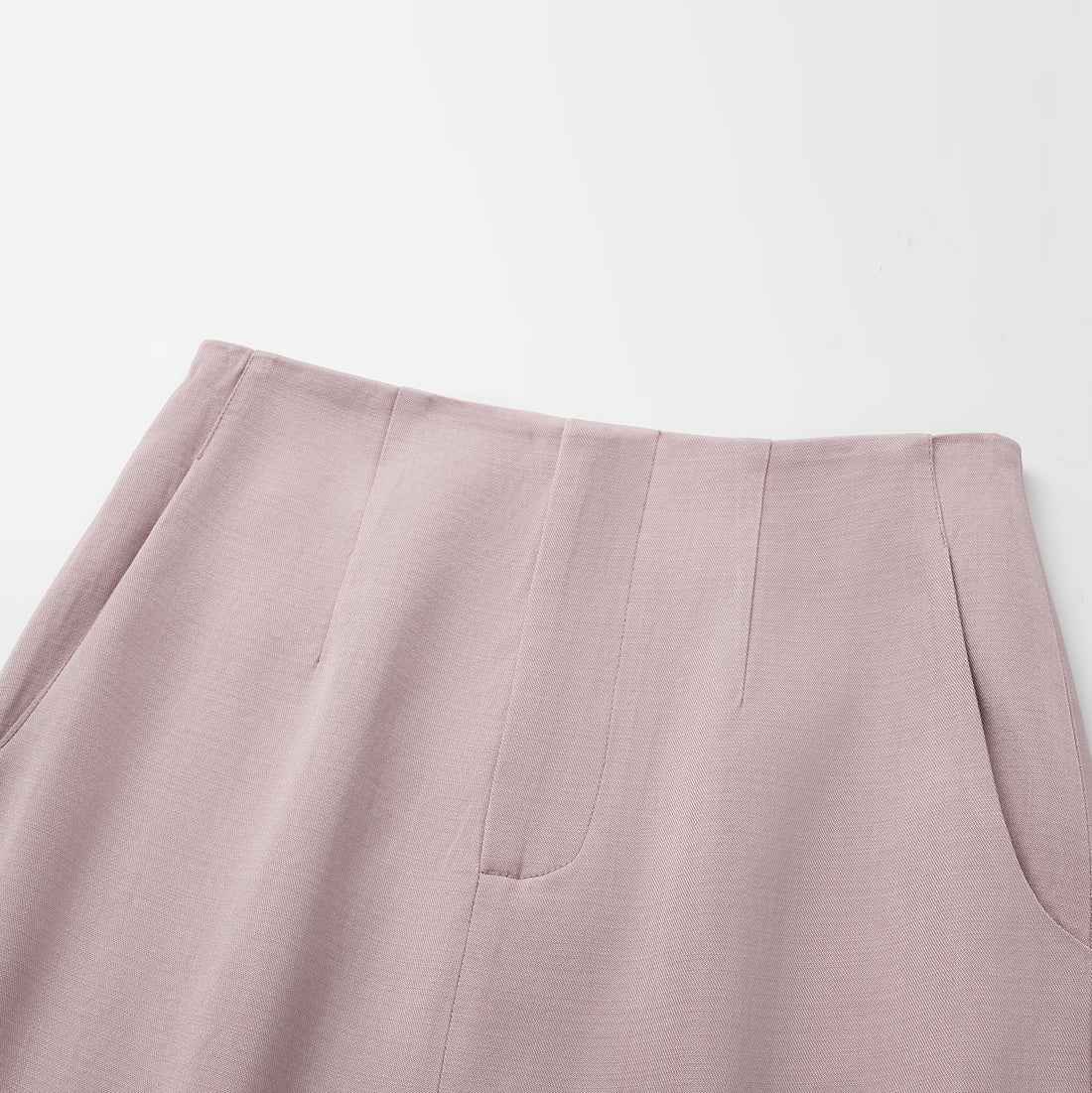 "Speak Sleek" Luxe Lightweight Linen Acetate Pencil Skirt—Pink