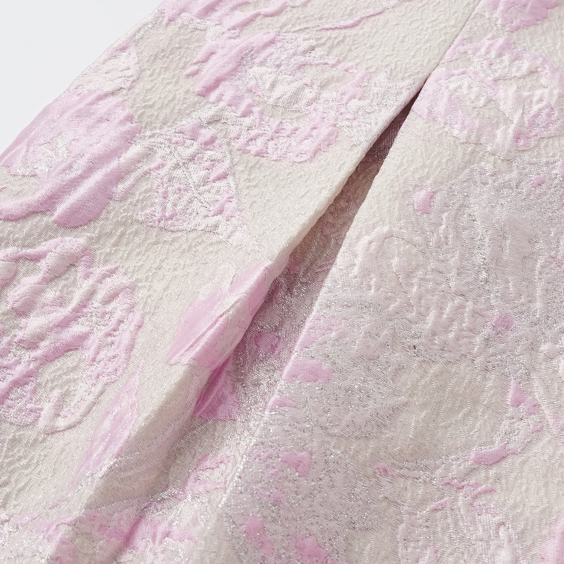"Spring" Jacquard Shorts - Floating Light and Cherry Blossoms