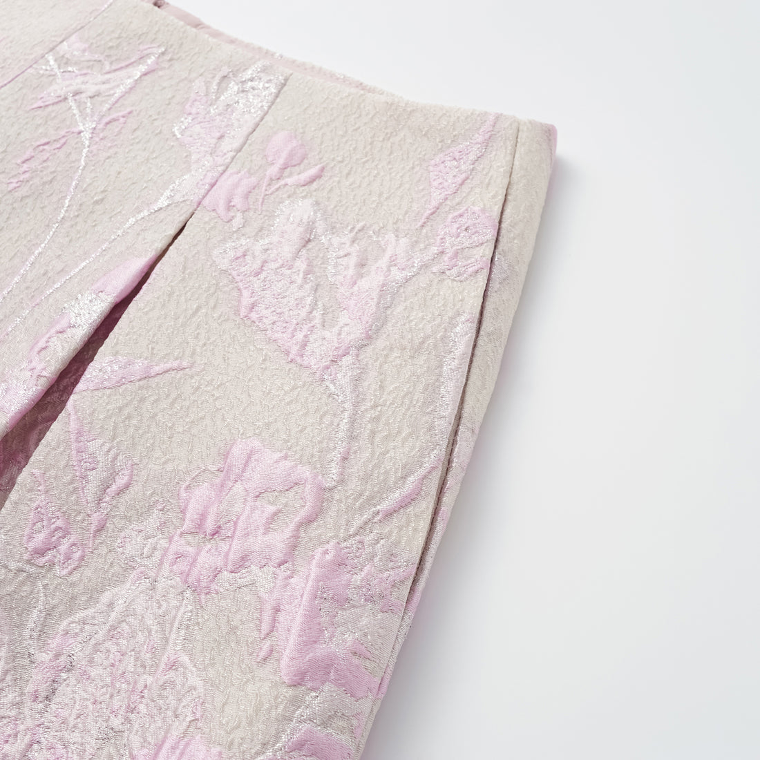 "Spring" Jacquard Shorts - Floating Light and Cherry Blossoms