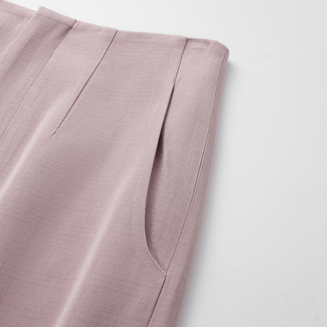 "Speak Sleek" Luxe Lightweight Linen Acetate Pencil Skirt—Pink