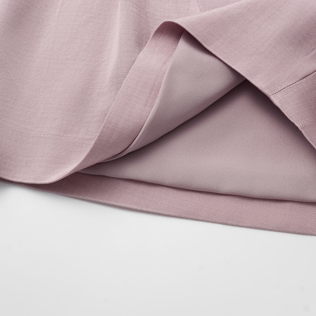 "Speak Sleek" Luxe Lightweight Hemp Textured Acetate Shorts—Pink