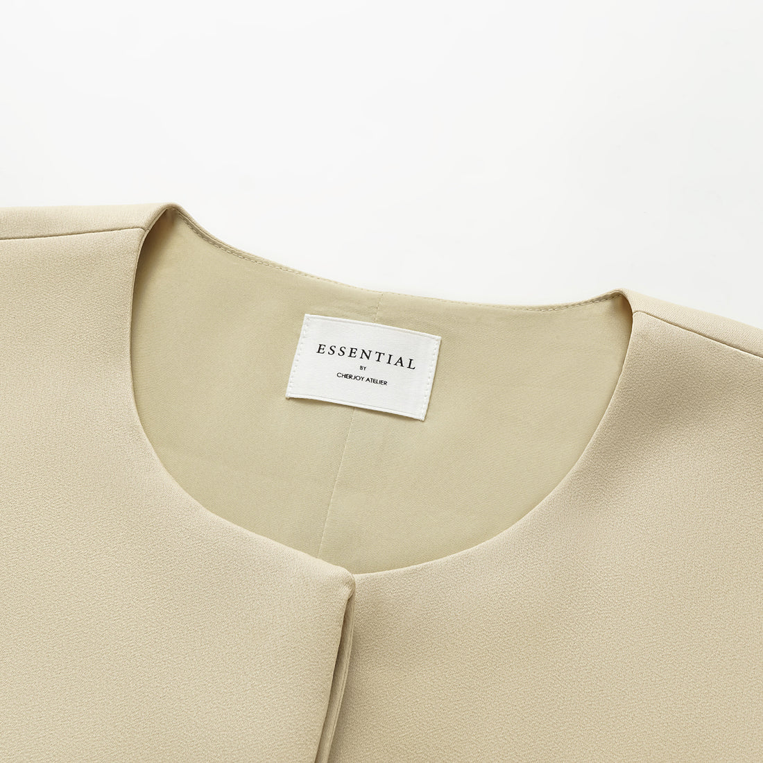"True Grace" Vintage Crewneck Coat - Light Camel