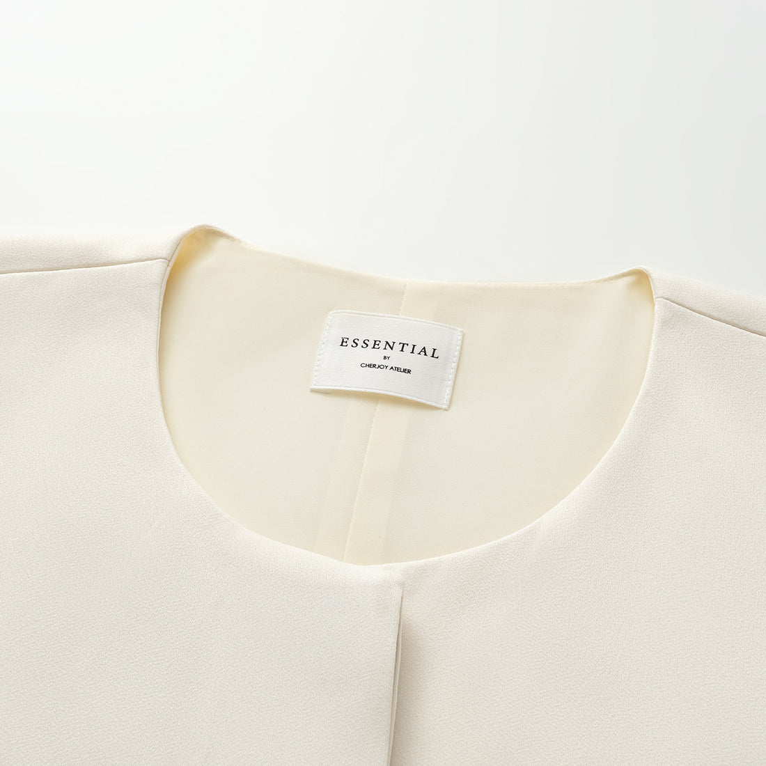 "True Grace" Vintage Crewneck Coat - White