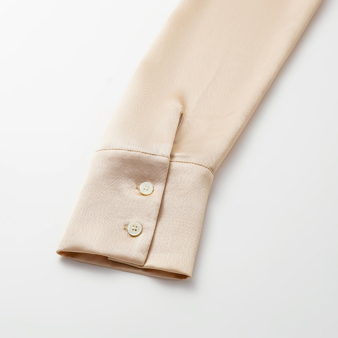 "True Grace." Crystal scale texture acetate shirt dress - nude gold