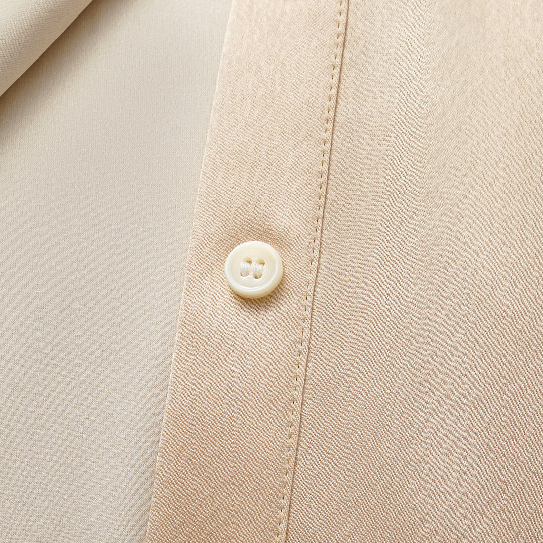 "True Grace." Crystal scale texture acetate shirt dress - nude gold