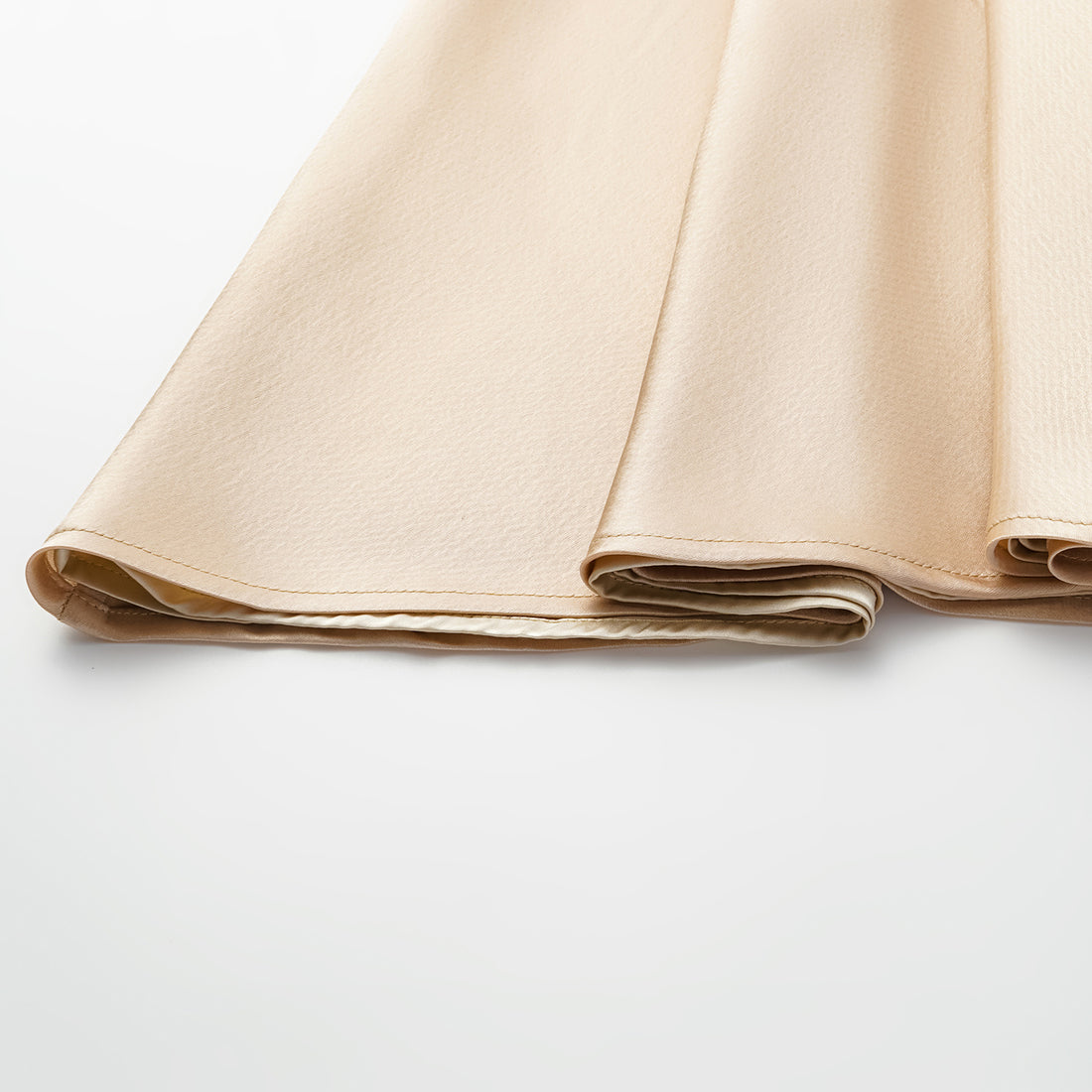 "True Grace." Crystal scale texture acetate shirt dress - nude gold