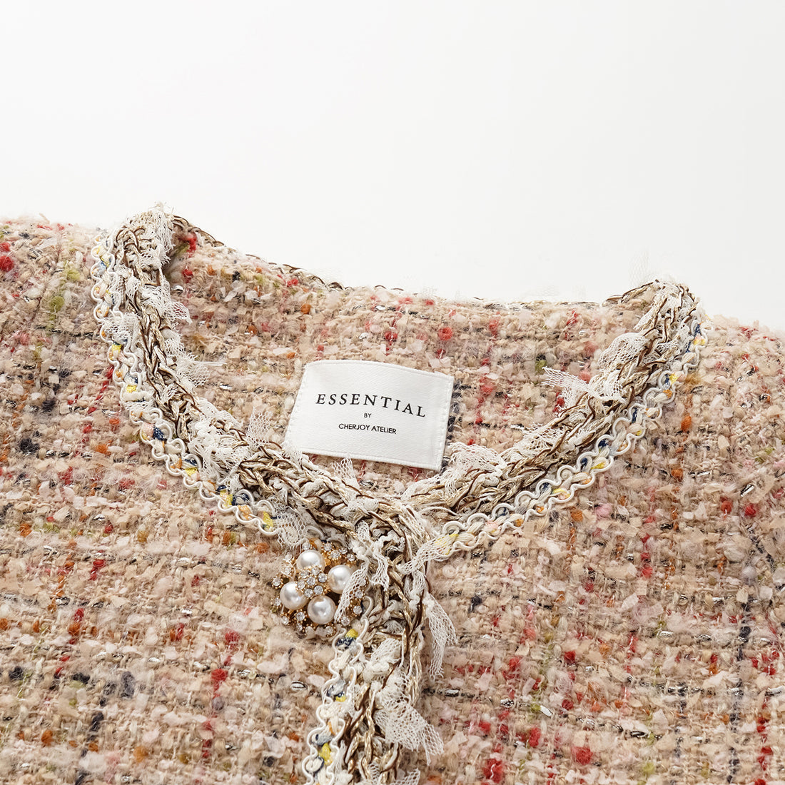 “Chelsea teatime.” Classic No.4 tweed jacket—Berry latte