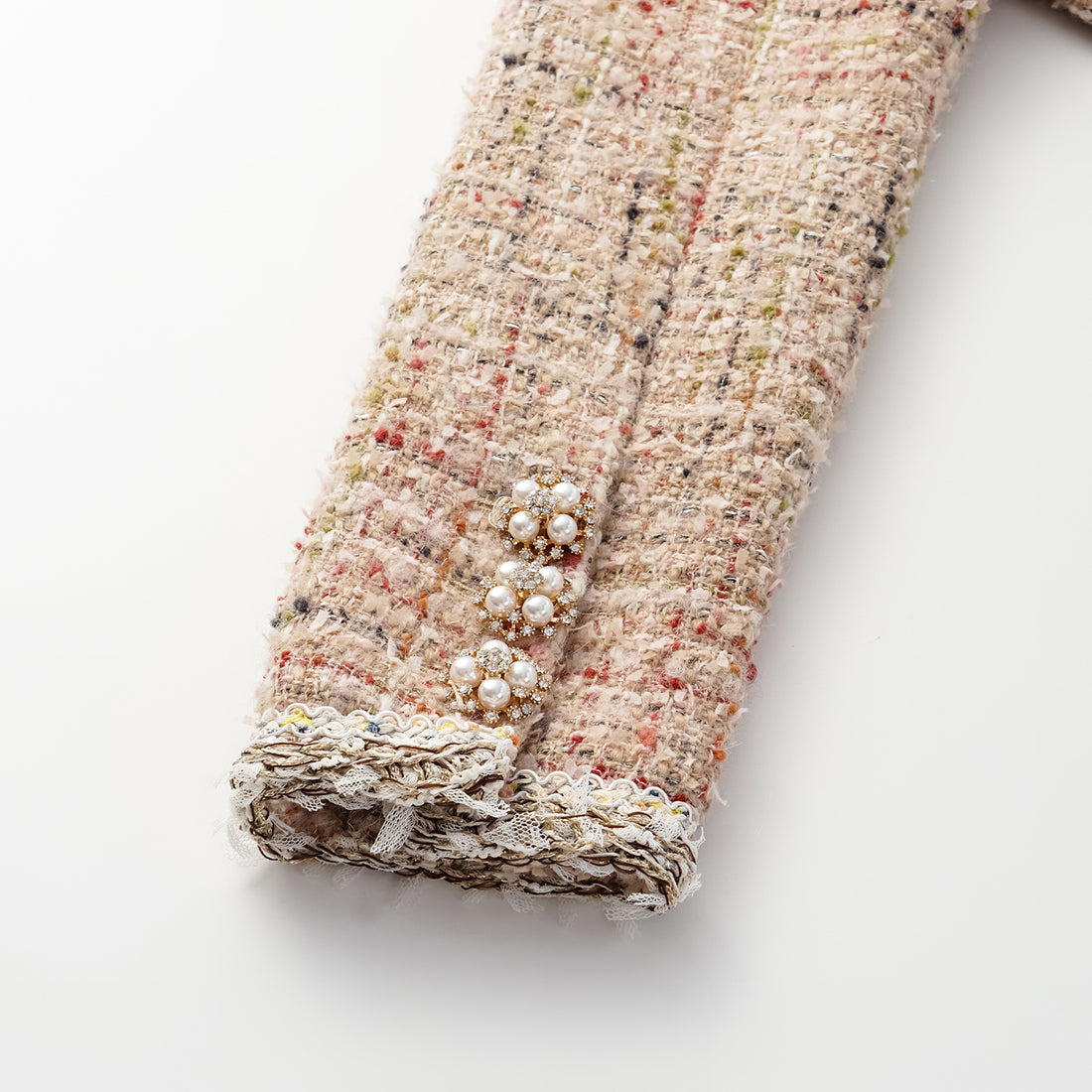 “Chelsea teatime.” Classic No.4 tweed jacket—Berry latte
