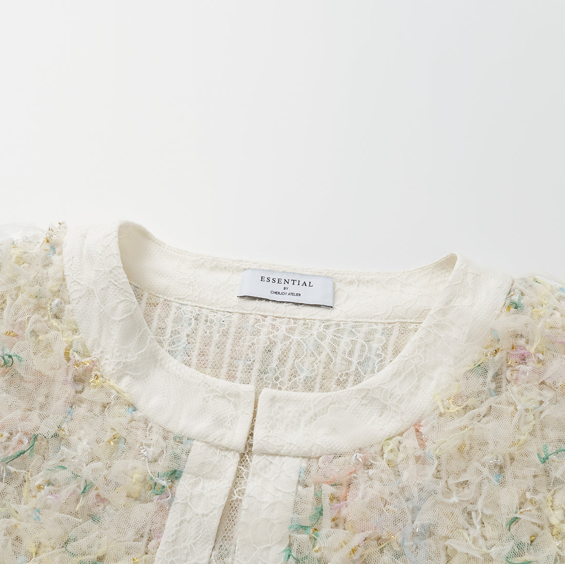 "Brunch at Ritz." Special craft lace cardigan—Summer Monet