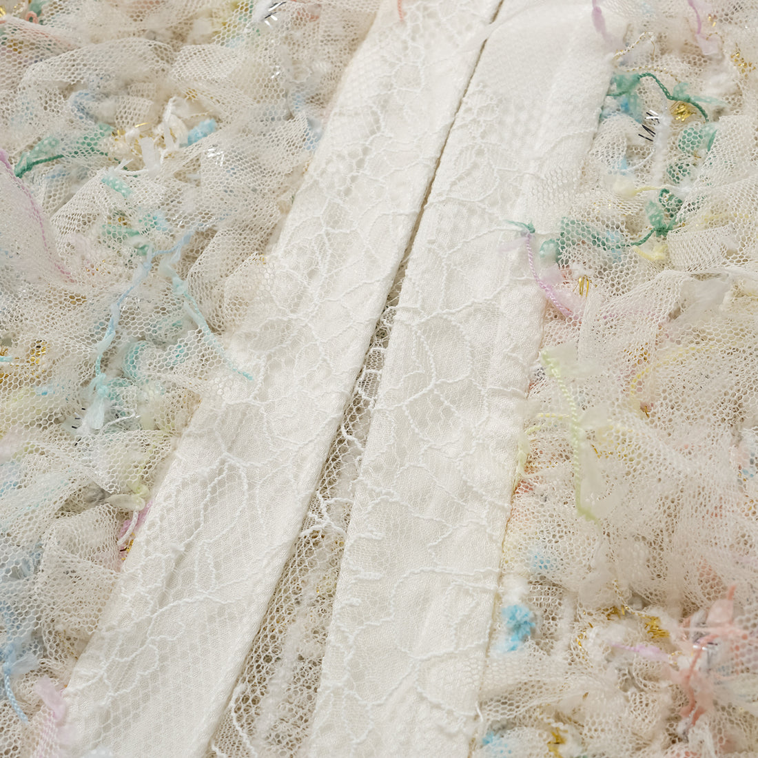 "Brunch at Ritz." Special craft lace cardigan—Summer Monet