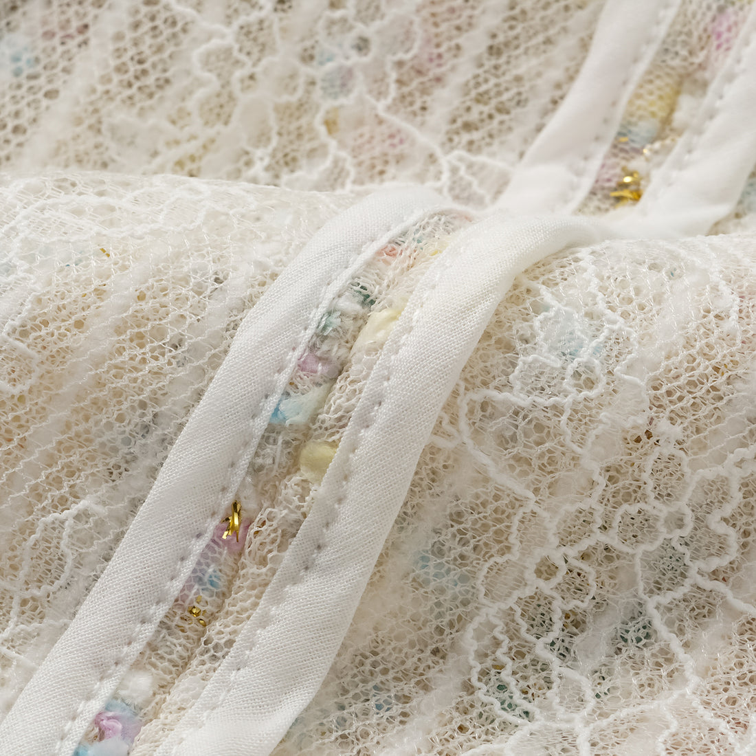 "Brunch at Ritz." Special craft lace cardigan—Summer Monet