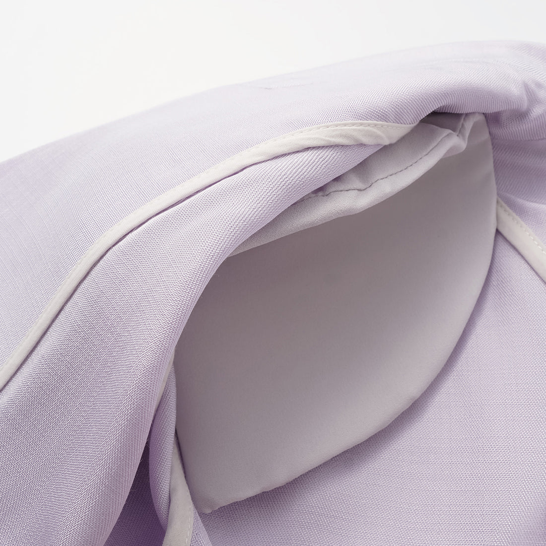 "Speak Sleek" Luxury Lightweight Linen Textured Acetate Oversized Suit Jacket—Lilac
