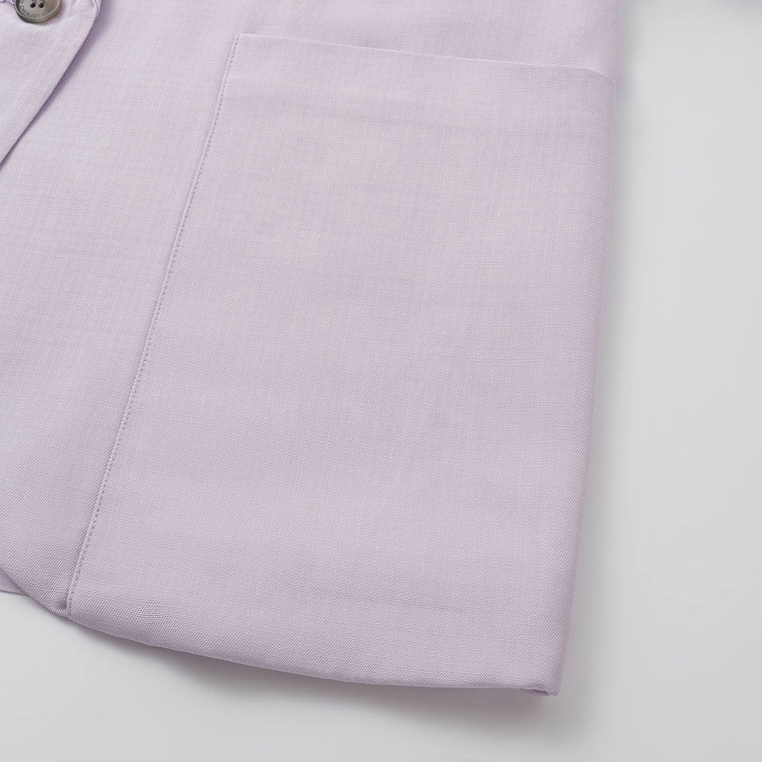 "Speak Sleek" Luxury Lightweight Linen Textured Acetate Oversized Suit Jacket—Lilac