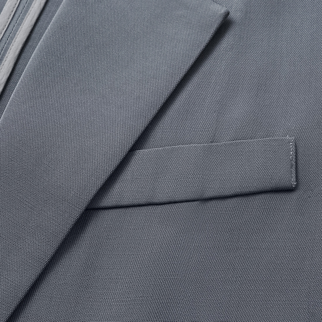 "Speak Sleek" Luxurious Lightweight Hemp Texture Acetate Oversized Suit Jacket—Cloud