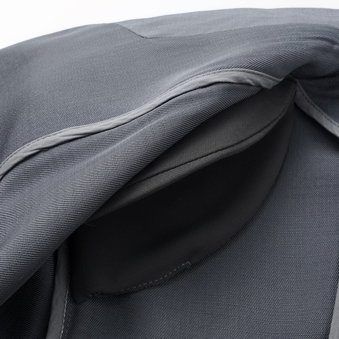 "Speak Sleek" Luxurious Lightweight Hemp Texture Acetate Oversized Suit Jacket—Cloud