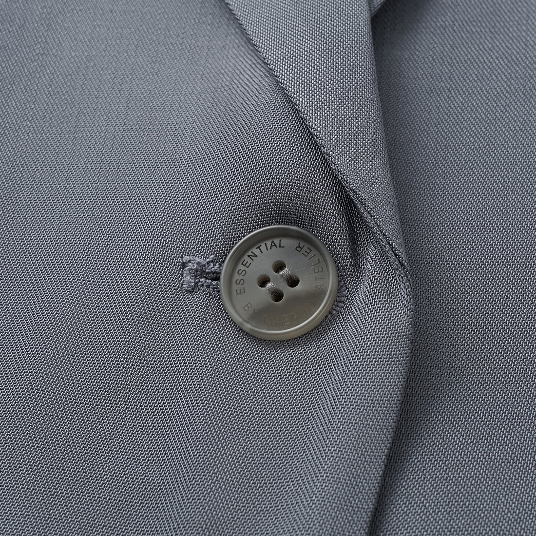"Speak Sleek" Luxurious Lightweight Hemp Texture Acetate Oversized Suit Jacket—Cloud