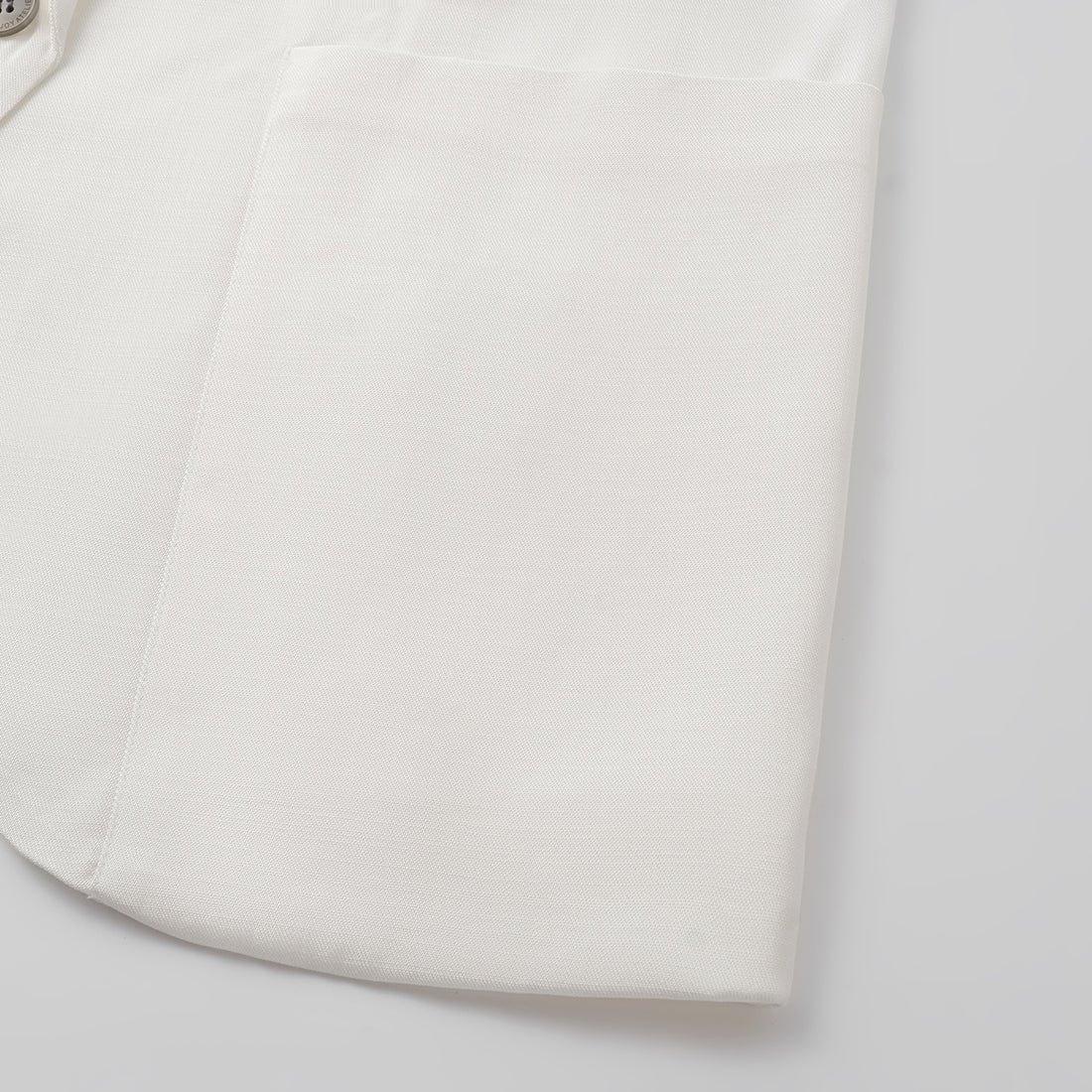 "Speak Sleek" Luxurious Lightweight Hemp Texture Acetate Oversized Suit Jacket—Ivory