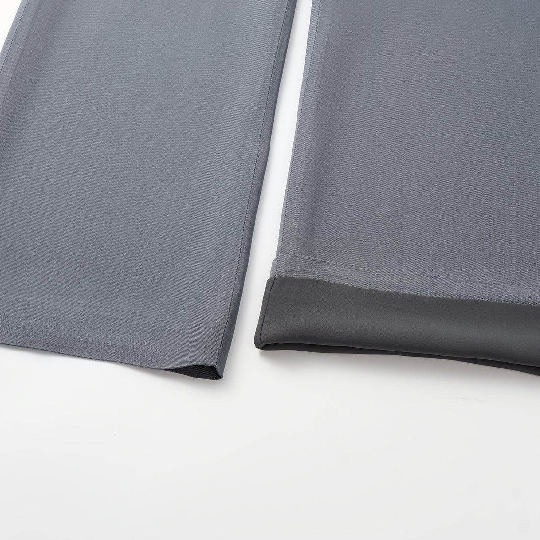 "Speak Sleek" Luxury Lightweight Linen Textured Acetate Three-Dimensional Tailored Wide Pants—Cloud