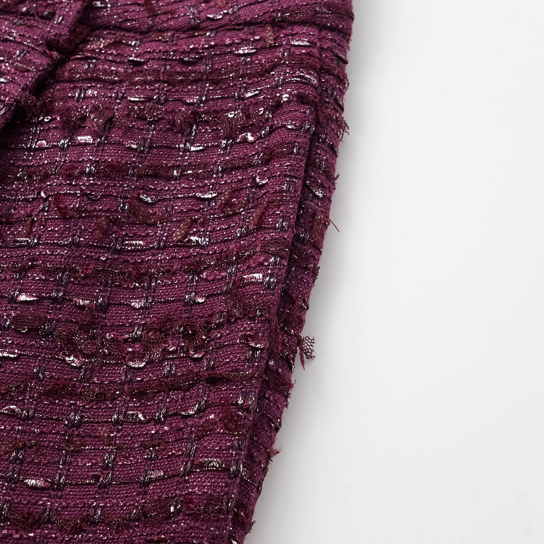 "Westminister Weekdays" Lightweight Tweed Tailored Wide Pants - Romance