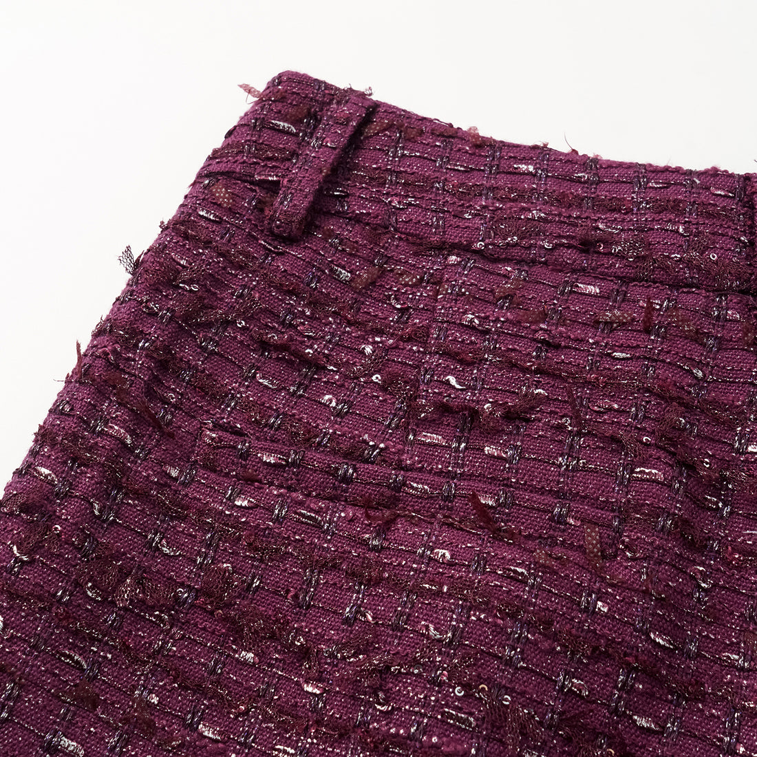 "Westminister Weekdays" Lightweight Tweed Tailored Wide Pants - Romance