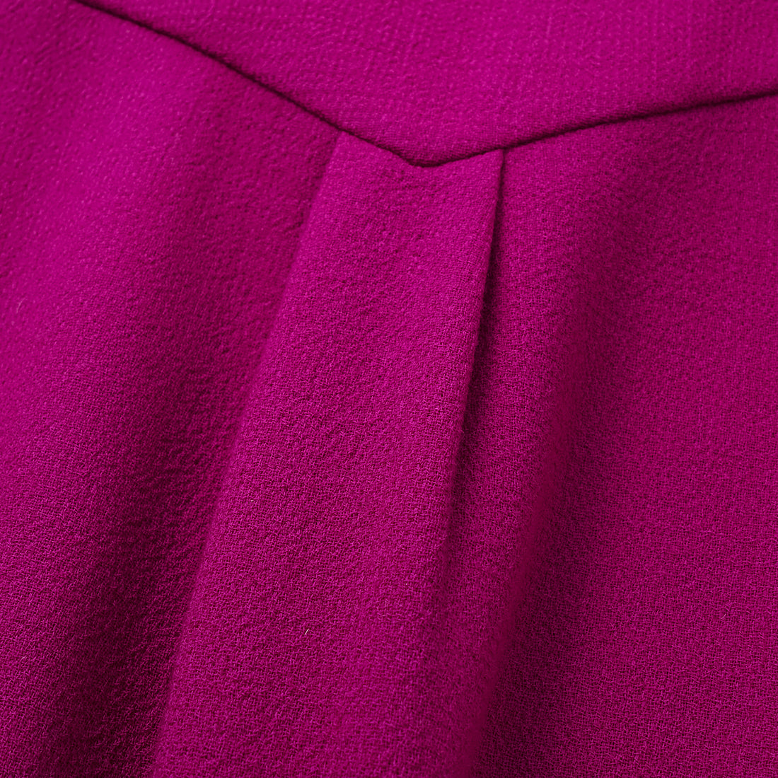"The Top" British top double-faced crepe jumpsuit - Fuchsia