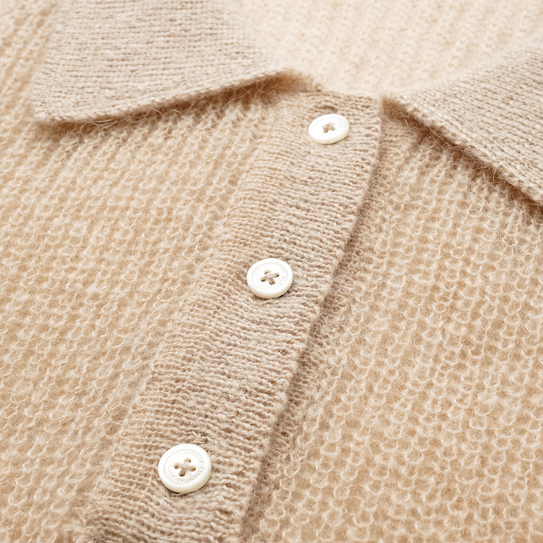 Autumn Diary Superfine Knit 3/4 Sleeve Top — Light Camel