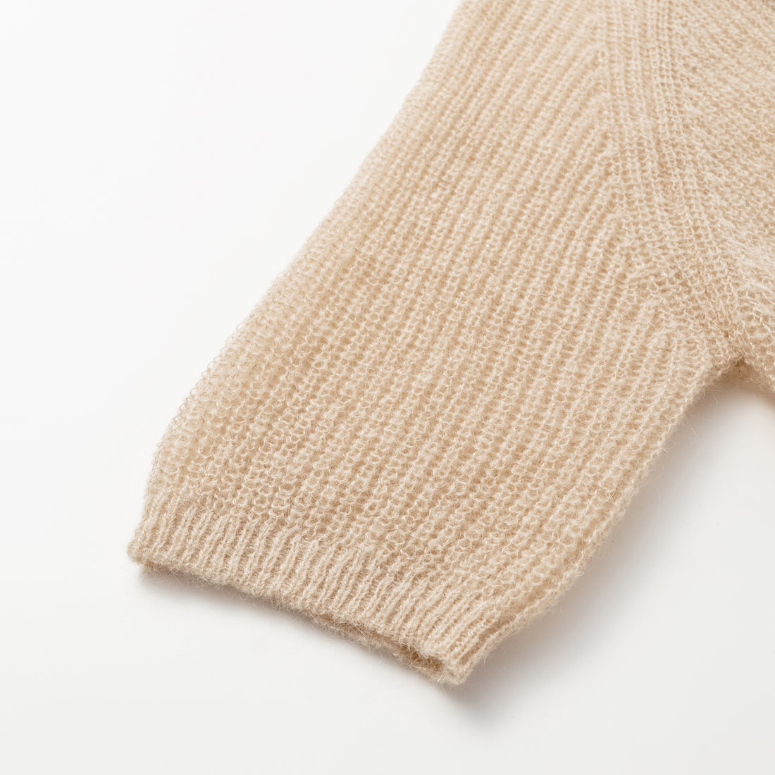 Autumn Diary Superfine Knit 3/4 Sleeve Top — Light Camel