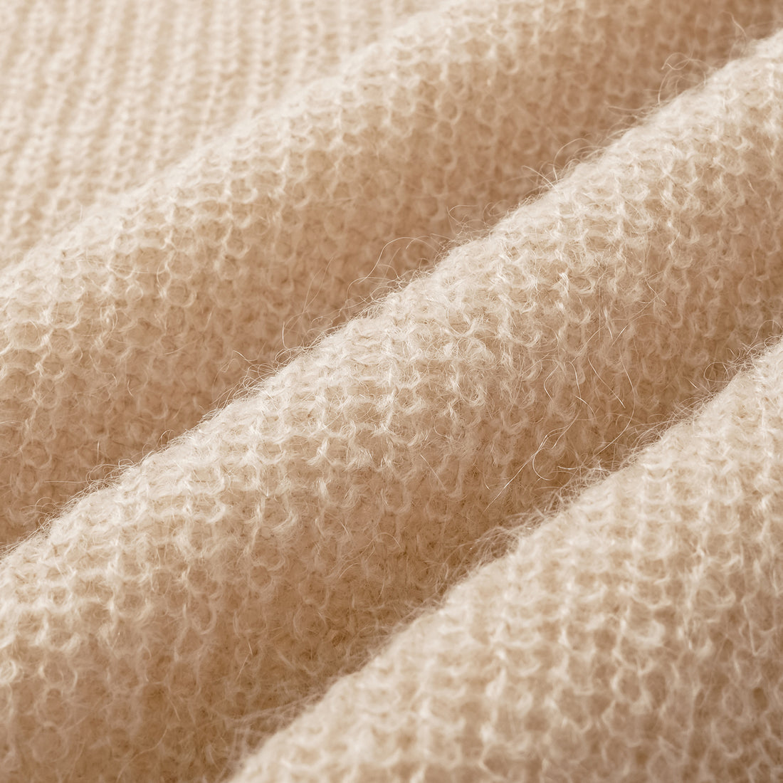 Autumn Diary Superfine Knit 3/4 Sleeve Top — Light Camel