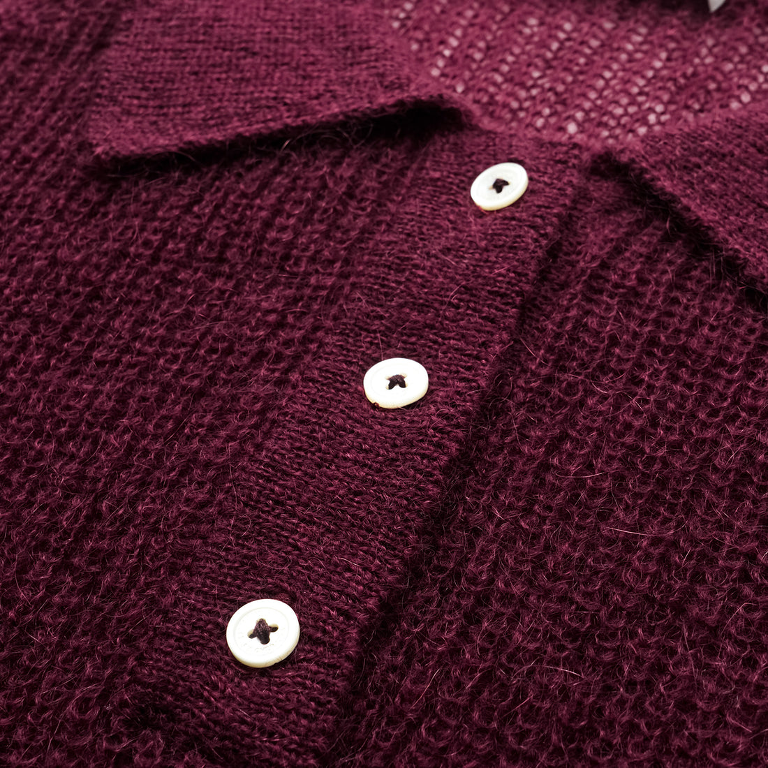 Autumn Diary Superfine Knit 3/4 Sleeve Top — Burgundy