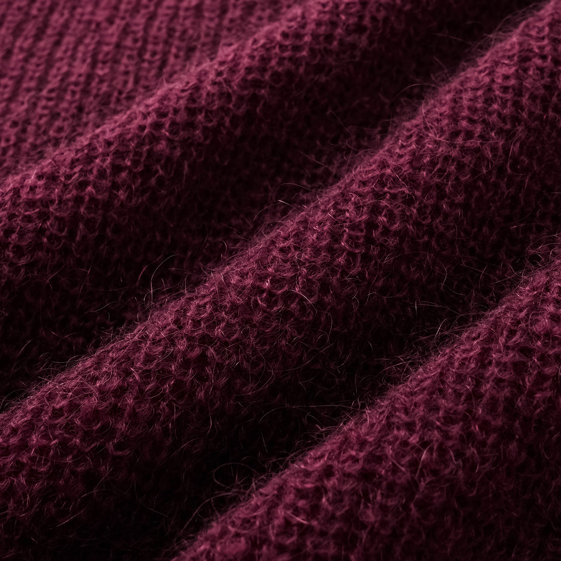 Autumn Diary Superfine Knit 3/4 Sleeve Top — Burgundy