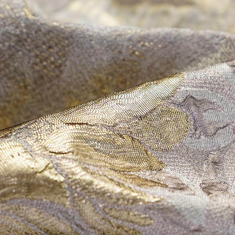 “Imperial Garden Gala” Italian Jacquard Chinese Style Dress — Gold