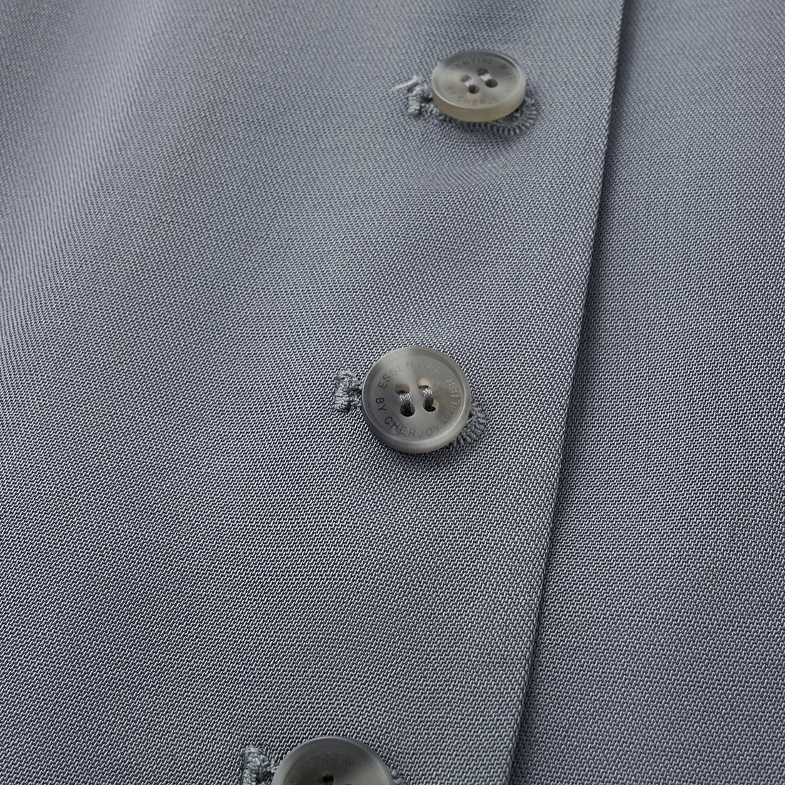 "Speak Sleek" Luxury Lightweight Linen Texture Acetate Tie-Strap Suit Vest—Cloud