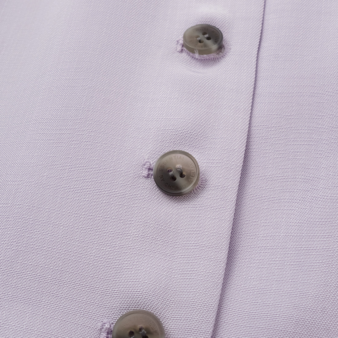 "Speak Sleek" Luxury Lightweight Linen Texture Acetate Tie-Strap Suit Vest—Lilac